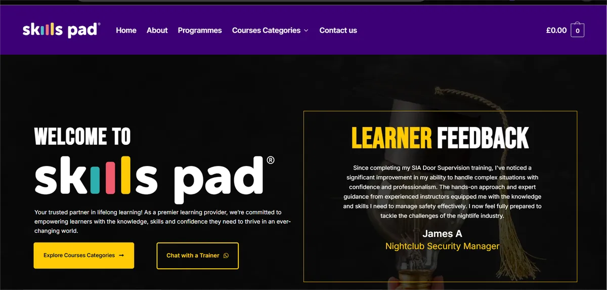 Skills Pad - UK Based Education Website